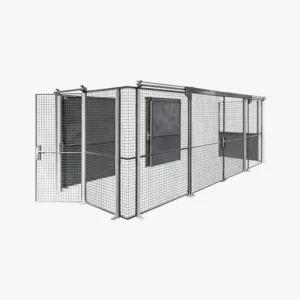 Cloison grillagée pour zone d&rsquo;entrepôt – Manorga