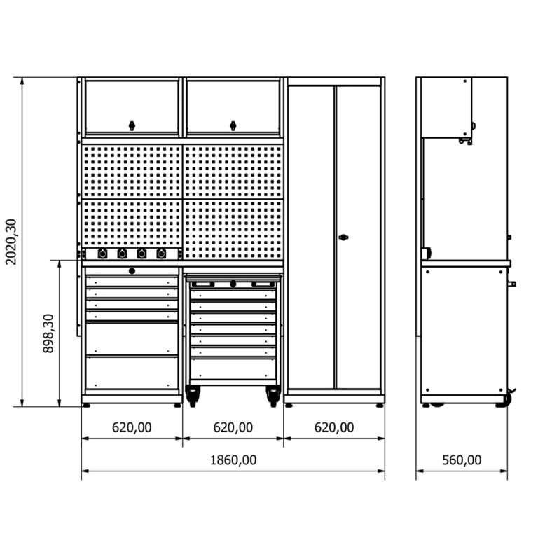 Ab Agencement Rayonnage A Guilly Pres D Orleans Etabli Moduline BD.36.18.06 5