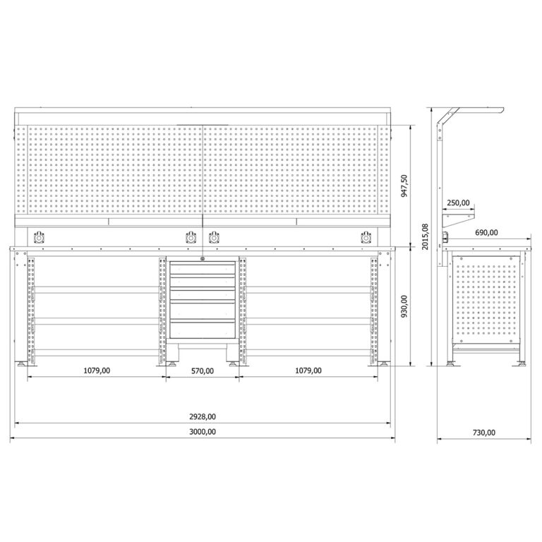 Ab Agencement Rayonnage A Guilly Pres D Orleans BT361561 Calisma Masasi H2080xW3000xD730 768x768 1