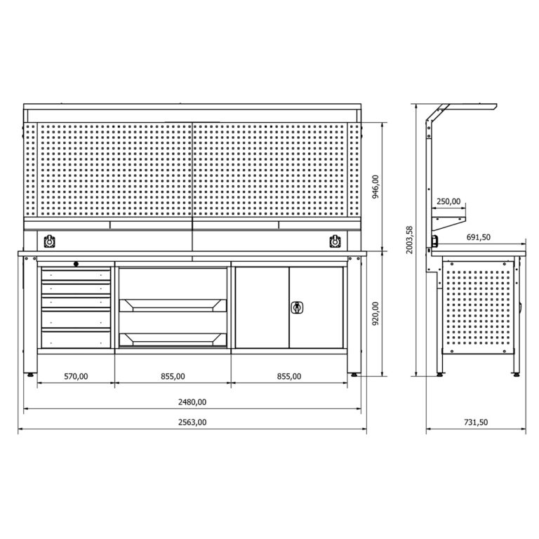 Ab Agencement Rayonnage A Guilly Pres D Orleans BT361576 Calisma Masasi H2080xW2560xD730 01 768x768 1