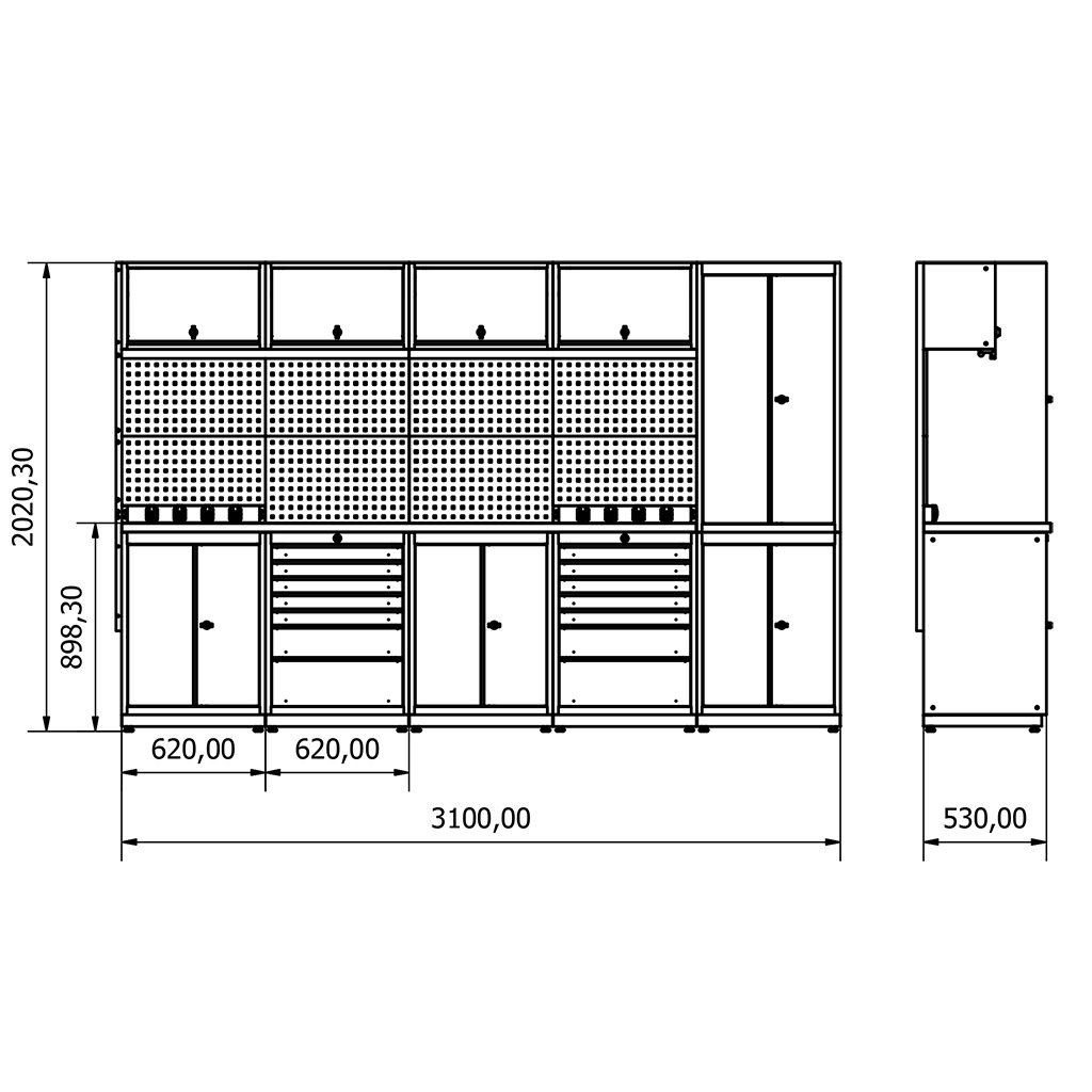 Ab Agencement Rayonnage A Guilly Pres D Orleans Etabli Moduline BD.36.18.22 7