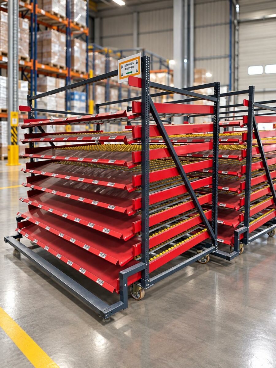 Ab Agencement Rayonnage A Guilly Pres D Orleans Etageere Rouge 2